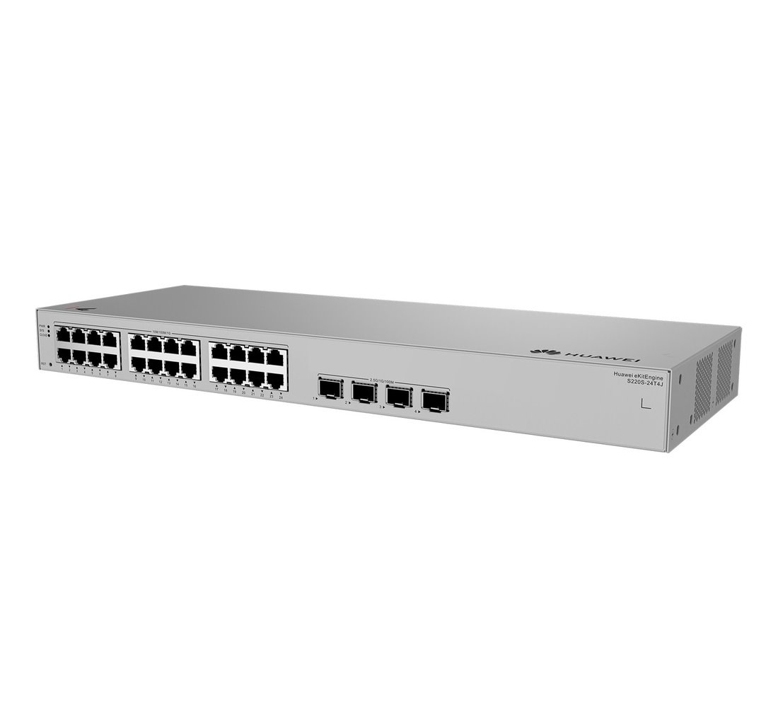 Huawei S220S-24T4J Switch 24G, 4x 2.5G SFP, L2 Managed, Fanless, Rack