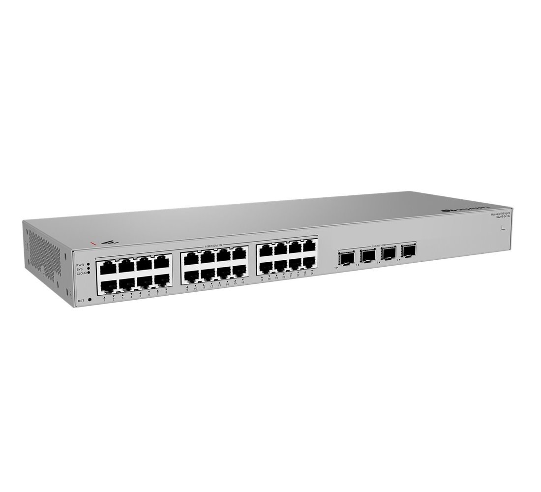 Huawei S220S-24T4J Switch 24G, 4x 2.5G SFP, L2 Managed, Fanless, Rack