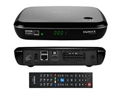 Humax NANO T2 HEVC DVB-T2 přijímač - funkční, pouze v sáčku , s ovladačem a adaptérem , bez manualu a HDMI kabelu