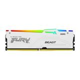 Kingston FURY Beast White DDR5 64GB (Kit 2x32GB) 5600MT/s DIMM CL36 RGB EXPO