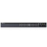 Dell Networking S3124 L3 24x 1GbE 2xCombo 2x 10GbE SFP+ fixed ports Stacking IO to PSU airflow 1x AC PSU