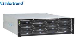 INFORTREND JB 3000 3U/16bay, dual/redundant-controller JBOD, 4x SAS-12G (SFF-8644) ports, 2x (PSU+FAN), 16x HDD trays an