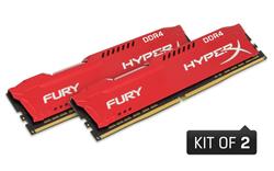 Kingston DDR4 32GB (Kit 2x16GB) HyperX FURY DIMM 3466MHz CL19 červená