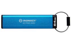 Kingston flash disk 64GB USB-C IronKey Keypad 200C, FIPS 140-3 Lvl 3 (Pending) AES-256