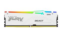 Kingston FURY Beast DDR5 16GB 6400MT/s DIMM CL32 RGB EXPO White