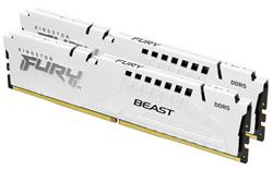 Kingston FURY Beast DDR5 64GB (Kit 2x32GB) 6400MT/s DIMM CL32 XMP White