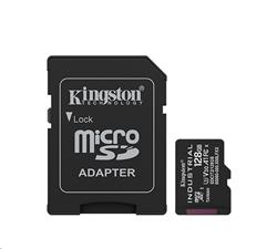 Kingston paměťová karta 128GB Industriální micro SDXC UHS-I C10 (čtení/zápis: 100/80MB/s) + SD adaptér