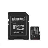 Kingston paměťová karta 128GB Industriální micro SDXC UHS-I C10 (čtení/zápis: 100/80MB/s) + SD adaptér