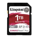 Kingston paměťová karta 1TB Canvas React Plus SDXC UHS-II 280R/150W U3 V60 for Full HD/4K