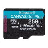 Kingston paměťová karta 256GB microSDXC Canvas Go Plus Gen4 A2 U3 V30 Card + ADP