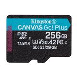 Kingston paměťová karta 256GB microSDXC Canvas Go Plus Gen4 C10 UHS-I U3