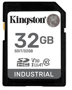 Kingston paměťová karta 32GB Industriální SDHC UHS-I C10
