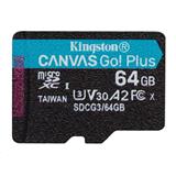 Kingston paměťová karta 64GB SDXC Canvas Go Plus Gen4 C10 UHS-I U3