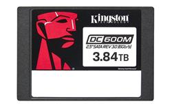 Kingston SSD DC600M 3840GB SATA III 2.5" 3D TLC (čtení/zápis: 560/530MBs; 94/59k IOPS; 1DWPD), Mixed-use