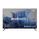 KIVI - 32', HD, Google Android TV, Black, 1366x768, 60 Hz, Sound by JVC, 2x8W, 33 kWh/1000h , BT5, HDMI ports 3,