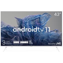 KIVI - 43', UHD, Android TV 11, White, 3840x2160, 60 Hz, Sound by JVC, 2x12W, 53 kWh/1000h , BT5.1, HDMI ports 4