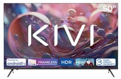 KIVI - 50', UHD, Android TV 11, Černá, 3840x2160, 60 Hz, rep. 2x12W, 65 kWh/1000h , BT5.1, HDMI 4x, USB 2x