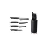 Kyocera Dárkový set, KB-RD BK 4KN ZK EU (kulatý blok na nože, černý + 4 nože SHIN BLACK), KB-RD BK 4KN ZK EU (kulatý blo