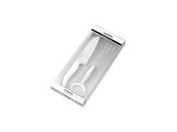 Kyocera Dárkový set, Sada na krájení a loupání – bílá – blistr, FK140WH CP10NWW (FK-140WH-WH + CP-10N-WH)