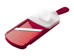 Kyocera keramický Nastavitelný kráječ s ochranným držákem, červený, CSN-202-RD