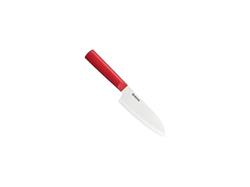 Kyocera keramický nůž, Chowa Series, Nůž santoku, 14 cm, bílá čepel, červená rukojeť, TK-140 WH-RD