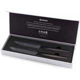 Kyocera keramický nůž, Steak Knives, Sada steakových nožů, 2 kusy, černá rukojeť, černá čepel, SK-2PC BKBK EU