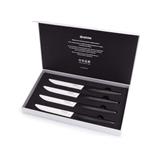 Kyocera keramický nůž, Steak Knives, Sada steakových nožů, 4 kusy, černá rukojeť, bílá čepel, SK-4PC WHBK EU