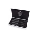 Kyocera keramický nůž, Steak Knives, Sada steakových nožů, 4 kusy, černá rukojeť, černá čepel, SK-4PC BKBK EU