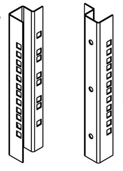 Legrand EvoLine zadní vertikální lišty 7U (sada 2ks) pro 19" nástěnné rozvaděče výšky 7U