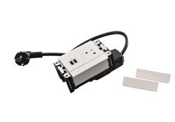 Legrand - Incara™ Multilink - Modular. zapuštěný blok bílý: 2P+T/USBA A+C (15W), kabel 2m