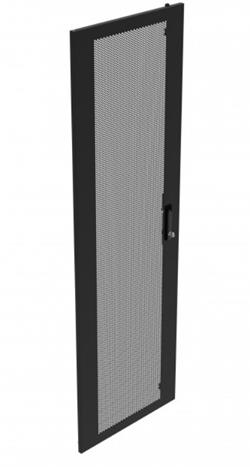 Legrand Linkeo DC dveře perforované jednodílné pro 42U, šířky 600mm, černé