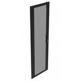 Legrand Linkeo DC dveře perforované jednodílné pro 47U, šířky 600mm, černé