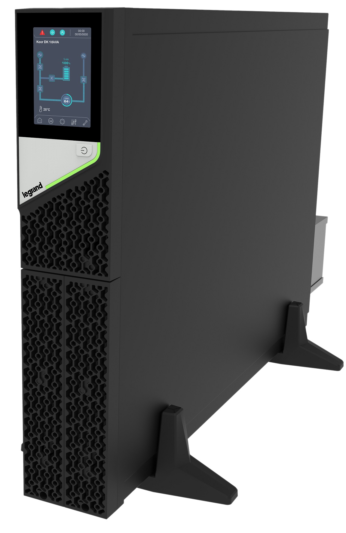 LEGRAND UPS Keor DK 10kVA/10kW - Inverter bez baterií, On-Line, Rack(2U)/Tower, výstup svorky, RS232, slot pro LAN