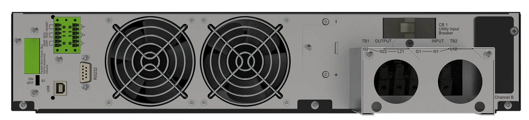 LEGRAND UPS Keor DK 5000VA/5000W - Inverter bez baterií, On-Line, Rack(2U)/Tower, výstup svorky, RS232, slot pro LAN