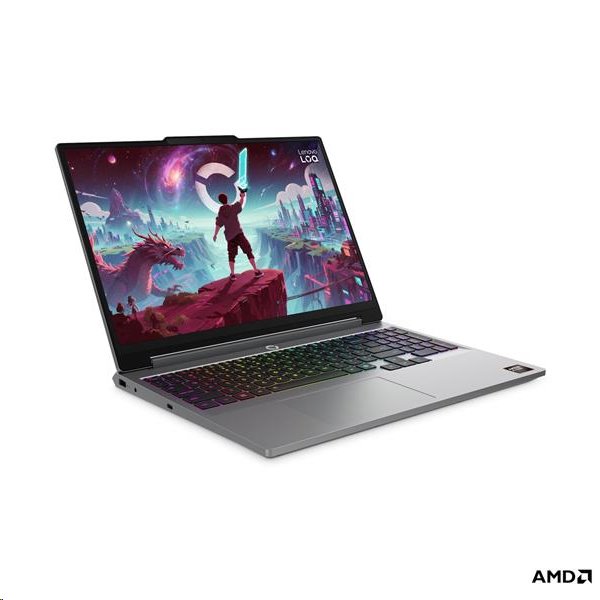 Lenovo IP LOQ 15AHP11, Ryzen 7 250, 15.3˝ 2560x1600 WQXGA, RTX 5070/8GB, 32GB, SSD 1TB, FDOS, šedý, 2y CI bez AC