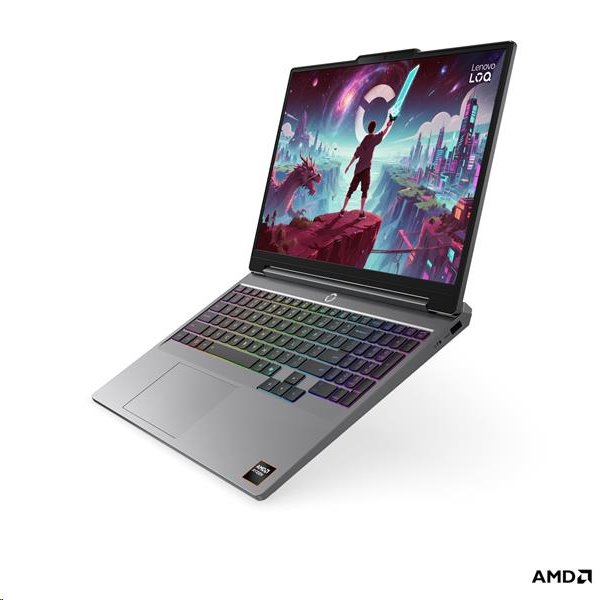 Lenovo IP LOQ 15AHP11, Ryzen 7 250, 15.3˝ 2560x1600 WQXGA, RTX 5070/8GB, 32GB, SSD 1TB, FDOS, šedý, 2y CI bez AC