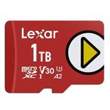 Lexar paměťová karta 1TB PLAY microSDXC™ UHS-I cards, čtení/zápis 205/140 MBs