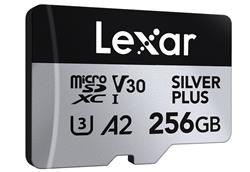 Lexar paměťová karta 256GB High-Performance Silver Plus microSDXC™ UHS-I (čtení/zápis: 205/150MB/s)