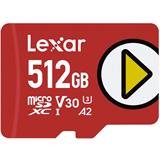 Lexar paměťová karta 512GB PLAY microSDXC™ UHS-I cards, čtení 150MB/s C10 A2 V30 U3