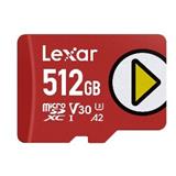 Lexar paměťová karta 512GB PLAY microSDXC™ UHS-I cards, čtení/zápis 205/140 MBs