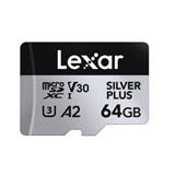 Lexar paměťová karta 64GB High-Performance Silver Plus microSDXC™ UHS-I, čtení/zápis: 205/100MB/s