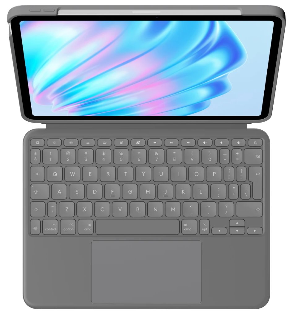Logitech Combo Touch iPad Air 11" (M2) - OXFORD GREY - UK - INTNL