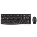 Logitech drátové combo klávesnice myš MK120 - EER - CZ layout - černá