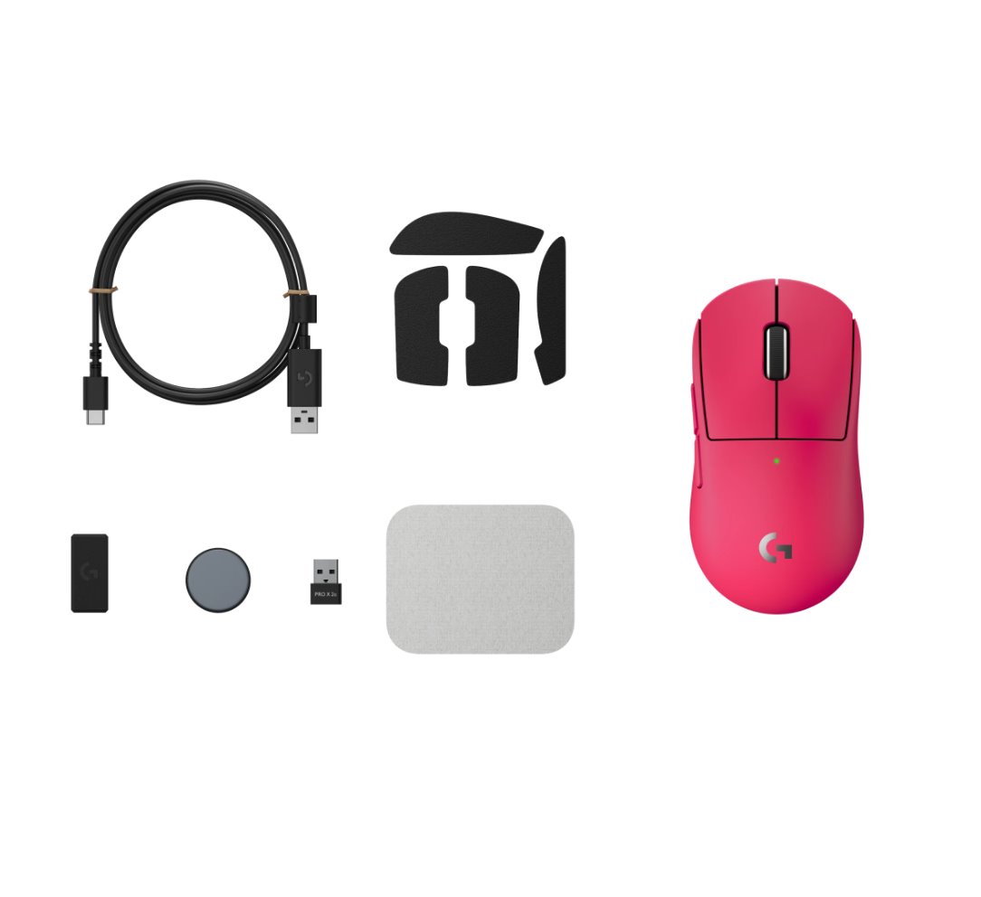 Logitech G PRO X SUPERLIGHT 2c Compact Gaming Mouse - PINK