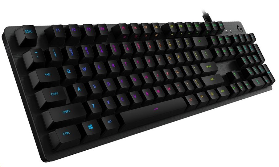 Logitech G512 CARBON LIGHTSYNC RGB Mechanical Gaming Keyboard with GX Red switches - CARBON - US INT'L - INTNL