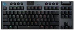 Logitech G915 TKL Tenkeyless LIGHTSPEED Wireless RGB Mechanical Gaming Keyboard - GL Clicky - CARBON - US INT'L - INTNL