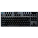 Logitech G915 TKL Tenkeyless LIGHTSPEED Wireless RGB Mechanical Gaming Keyboard - GL Clicky - CARBON - US INT'L - INTNL