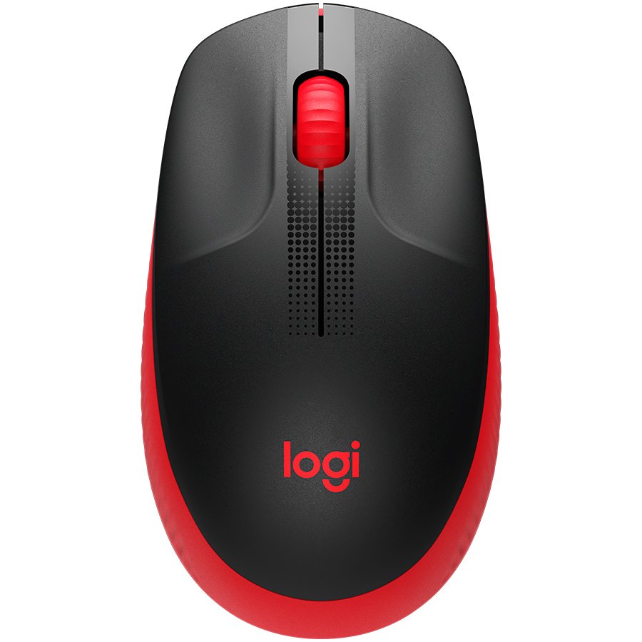 Logitech M190 Full-size wireless mouse - RED - EMEA