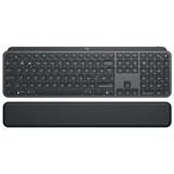 Logitech MX Keys Plus Advanced Wireless Illuminated Keyboard with Palm Rest - GRAPHITE - UK - INTNL