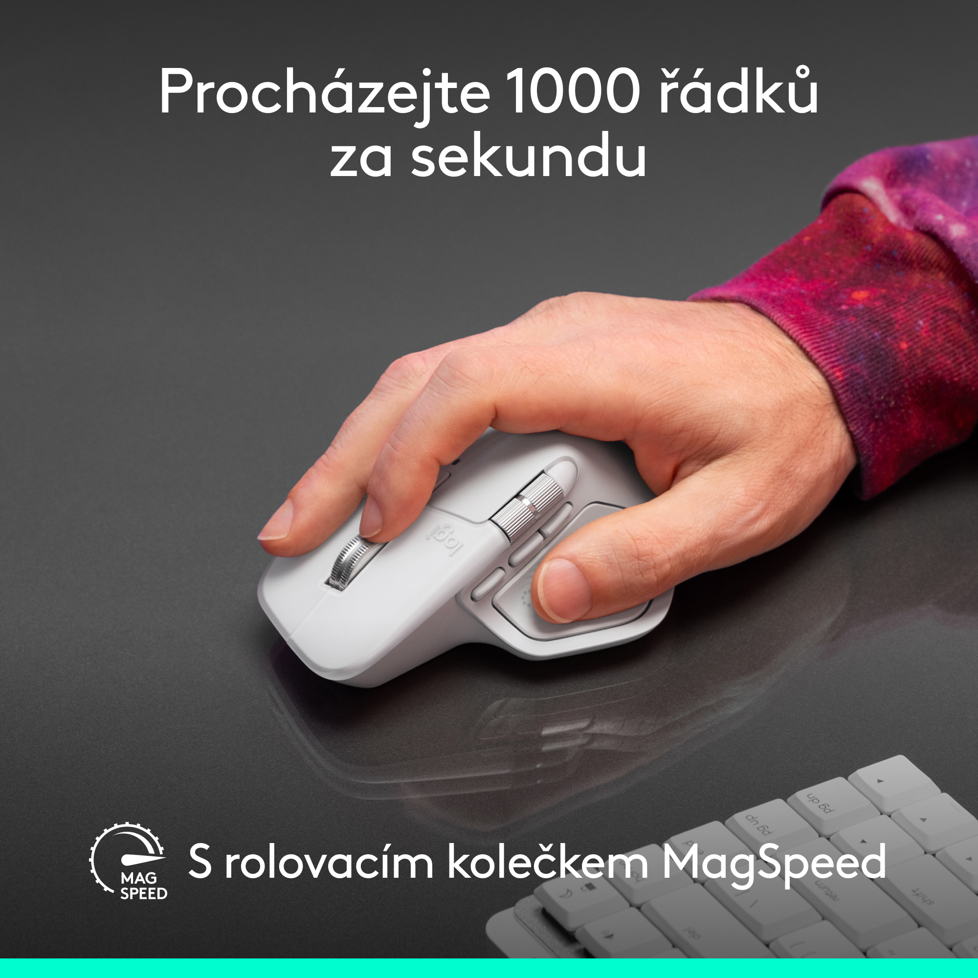 Logitech MX Master 4 for Mac - WHITE SILVER - EMEA